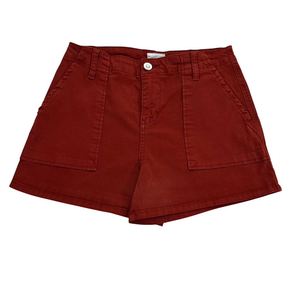 HUDSON High Rise Rust Red Utility Short Size 27